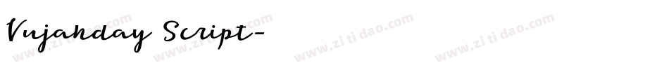 Vujahday Script字体转换